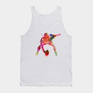 American football in watercolor Tank Top